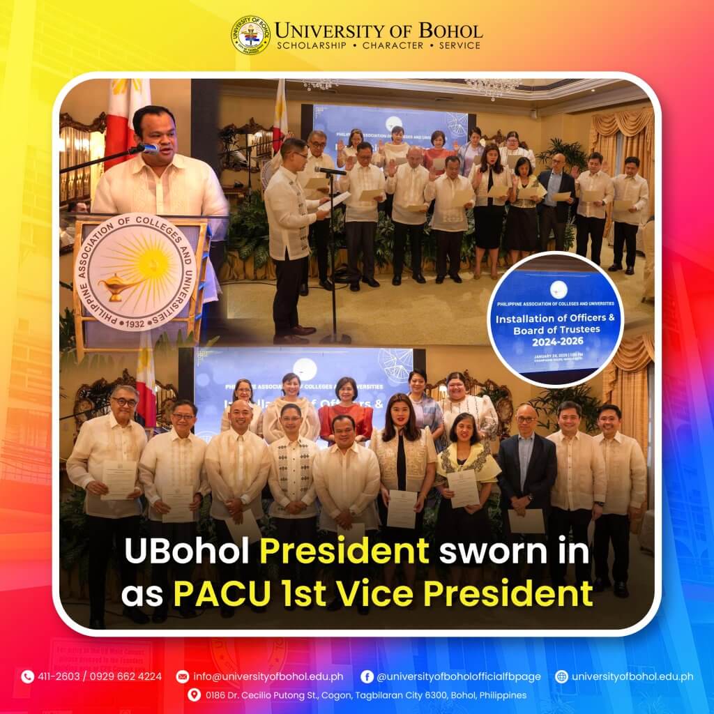 UBohol President sworn in as PACU 1st Vice President