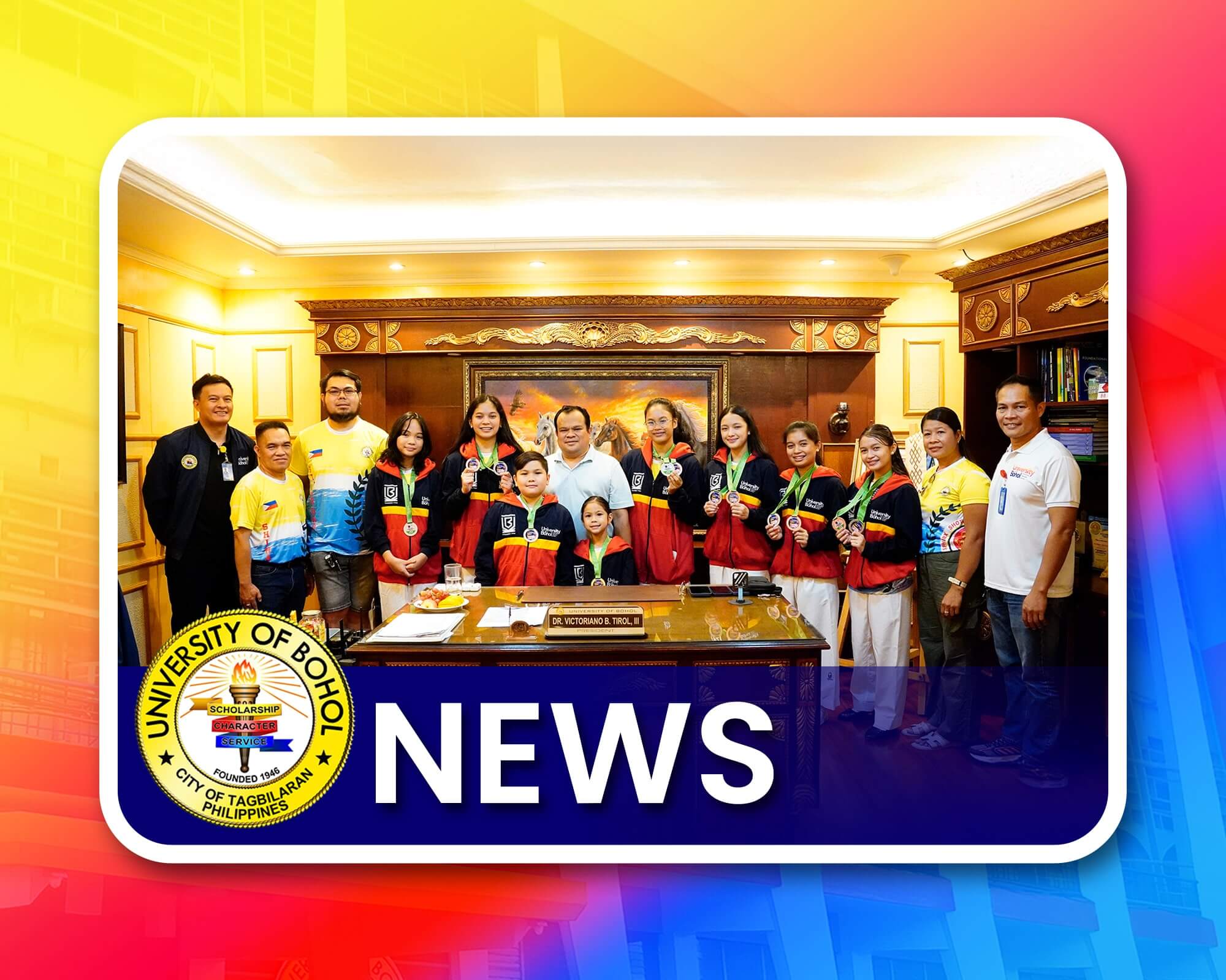 UB President Lauds Campus Karatekas for International Wins